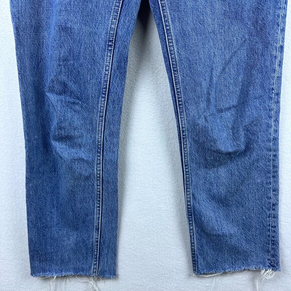 Everlane 90s Cheeky Jeans Womens 26 Light Wash High Rise Raw Hem Casual Denim - Picture 3 of 13